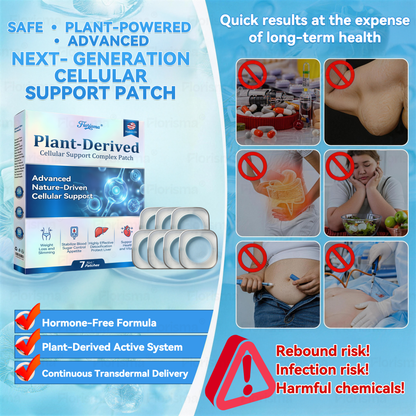 🌱𝑭𝒍𝒐𝒓𝒊𝒔𝒎𝒂® 𝑷𝑳𝑨𝑵𝑻-𝑫𝑬𝑹𝑰𝑽𝑬𝑫 𝑪𝒆𝒍𝒍𝒖𝒍𝒂𝒓 𝑺𝒖𝒑𝒑𝒐𝒓𝒕 𝑪𝒐𝒎𝒑𝒍𝒆𝒙 𝑷𝒂𝒕𝒄𝒉（Plant energy helps reduce weight by improving the body's lymphatic system）
