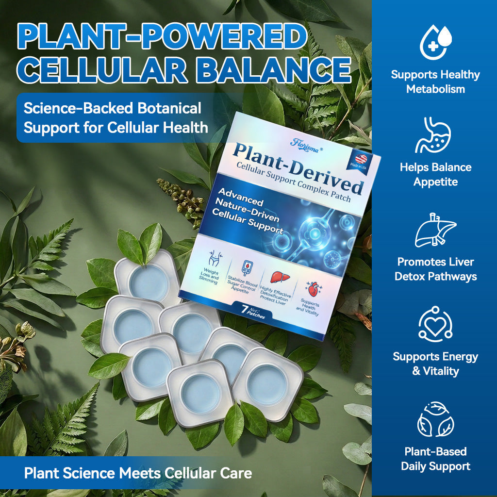 🌱𝑭𝒍𝒐𝒓𝒊𝒔𝒎𝒂® 𝑷𝑳𝑨𝑵𝑻-𝑫𝑬𝑹𝑰𝑽𝑬𝑫 𝑪𝒆𝒍𝒍𝒖𝒍𝒂𝒓 𝑺𝒖𝒑𝒑𝒐𝒓𝒕 𝑪𝒐𝒎𝒑𝒍𝒆𝒙 𝑷𝒂𝒕𝒄𝒉（Plant energy helps reduce weight by improving the body's lymphatic system）