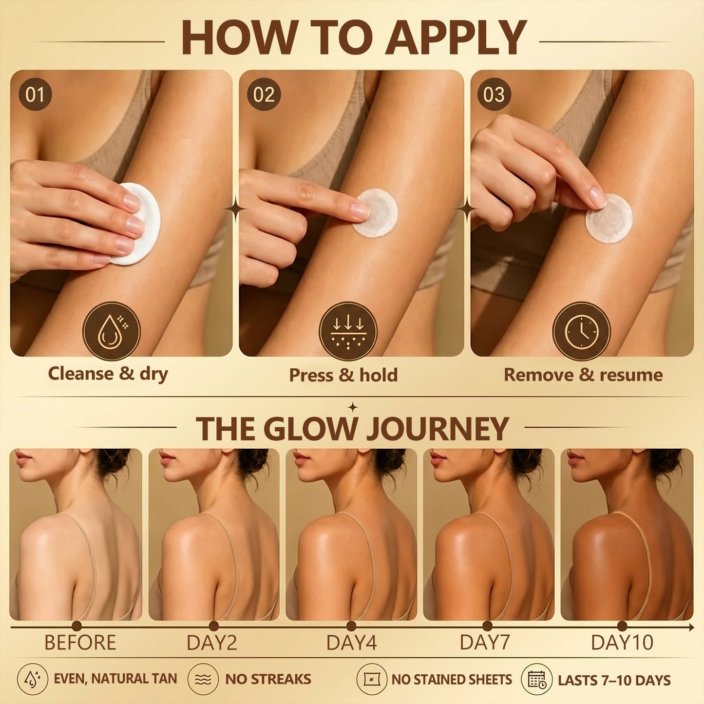 𝗚𝗮𝗳𝗮𝗰𝗲® 🪻Sunless Natural Glow Transdermal Tanning Micro-Nee🚢