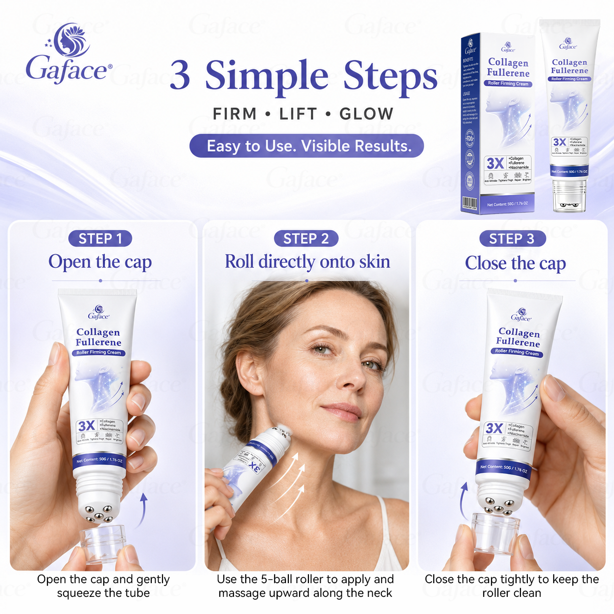 𝐆𝐚𝐟𝐚𝐜𝐞® 𝐂𝐨𝐥𝐥𝐚𝐠𝐞𝐧 & 𝐅𝐮𝐥𝐥𝐞𝐫𝐞𝐧𝐞 𝐑𝐨𝐥𝐥𝐞𝐫 𝐅𝐢𝐫𝐦𝐢𝐧𝐠 𝐂𝐫𝐞𝐚𝐦