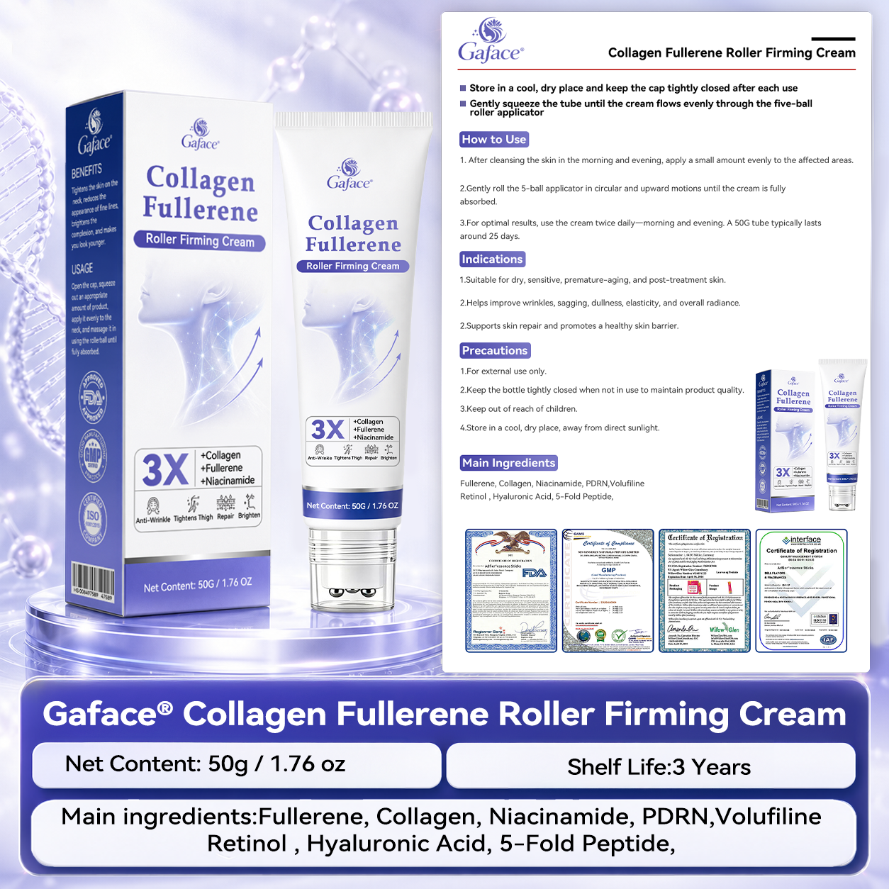 𝐆𝐚𝐟𝐚𝐜𝐞® 𝐂𝐨𝐥𝐥𝐚𝐠𝐞𝐧 & 𝐅𝐮𝐥𝐥𝐞𝐫𝐞𝐧𝐞 𝐑𝐨𝐥𝐥𝐞𝐫 𝐅𝐢𝐫𝐦𝐢𝐧𝐠 𝐂𝐫𝐞𝐚𝐦