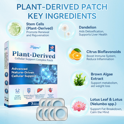 🌱𝑭𝒍𝒐𝒓𝒊𝒔𝒎𝒂® 𝑷𝑳𝑨𝑵𝑻-𝑫𝑬𝑹𝑰𝑽𝑬𝑫 𝑪𝒆𝒍𝒍𝒖𝒍𝒂𝒓 𝑺𝒖𝒑𝒑𝒐𝒓𝒕 𝑪𝒐𝒎𝒑𝒍𝒆𝒙 𝑷𝒂𝒕𝒄𝒉（Plant energy helps reduce weight by improving the body's lymphatic system）
