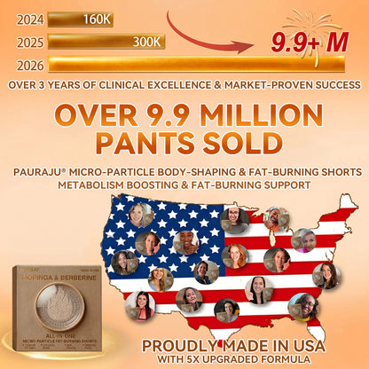 PAURAJU® 🧨30-Min All-in-One Micro-Particle Fat-Burning Shorts✅Ignites deep microcirculation to melt fat, flush toxins, and reverse metabolic aging.🚗