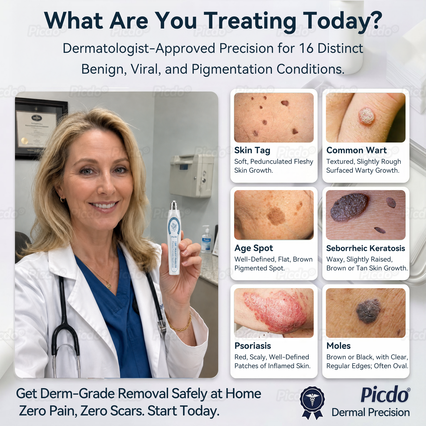 𝐏𝐈𝐂𝐃𝐎® ❼-𝗗𝗮𝘆 𝗧𝗮𝗴 & 𝗦𝗽𝗼𝘁 𝗘𝗿𝗮𝘀𝗲𝗿 (𝒁𝒆𝒓𝒐 𝑷𝒂𝒊𝒏, 𝒁𝒆𝒓𝒐 𝑺𝒄𝒂𝒓𝒔 𝑹𝒐𝒍𝒍𝒆𝒓𝒃𝒂𝒍𝒍)