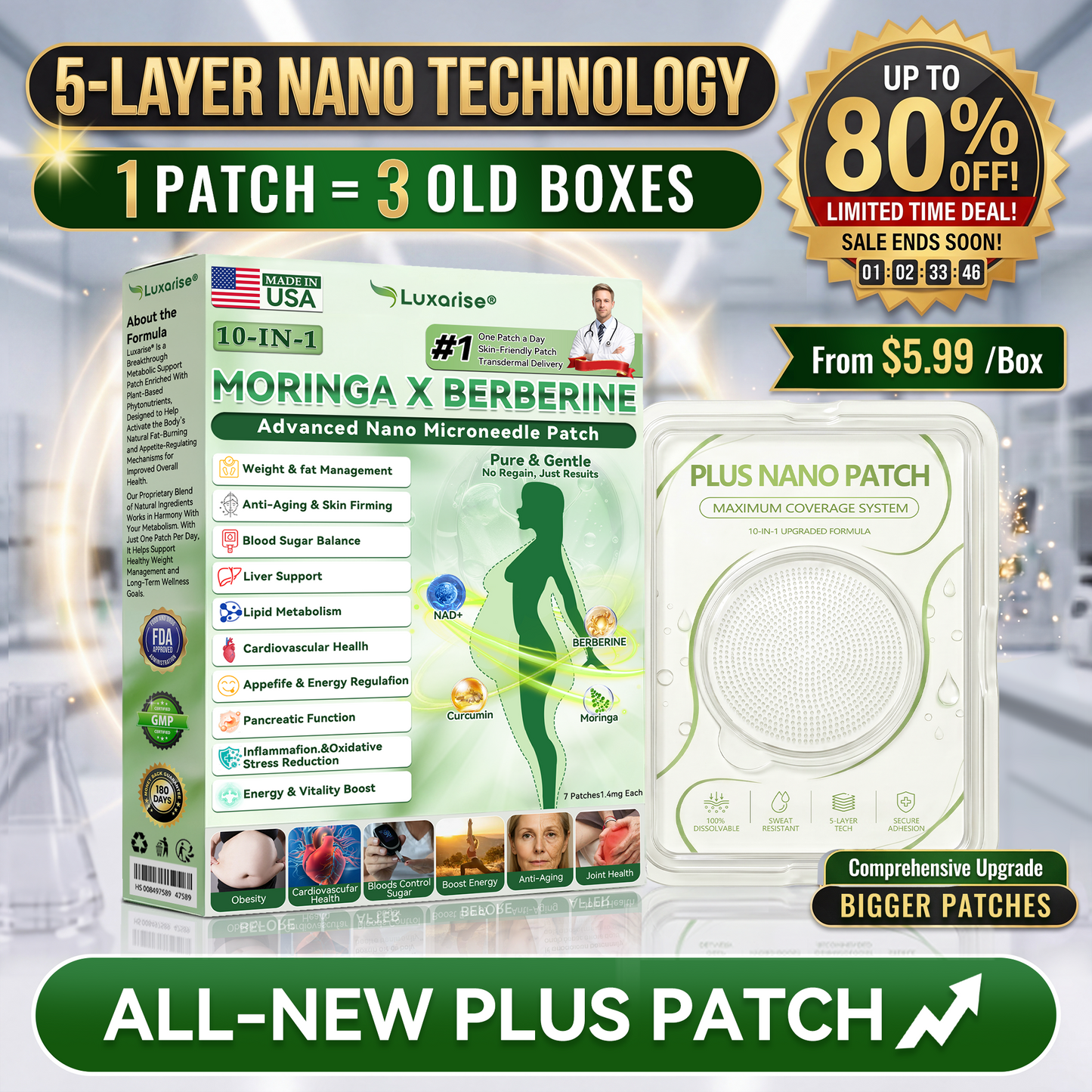 🔥 𝐀𝐥𝐥-𝐍𝐞𝐰 𝐏𝐋𝐔𝐒 𝐏𝐚𝐭𝐜𝐡 | 𝐋𝐔𝗫𝐀𝙍𝐈𝑆𝐄® 𝑴𝒐𝒓𝒊𝒏𝒈𝒂 & 𝑩𝒆𝒓𝒃𝒆𝒓𝒊𝒏𝒆 𝐗𝐋 𝐀𝐝𝐯𝐚𝐧𝐜𝐞𝐝 𝐏𝐚𝐭𝐜𝐡 | ✅ 𝟓-𝐋𝐚𝐲𝐞𝐫 𝐓𝐞𝐜𝐡 | 𝐑𝐞𝐬𝐮𝐥𝐭𝐬 𝐢𝐧 𝟓 𝐃𝐚𝐲𝐬