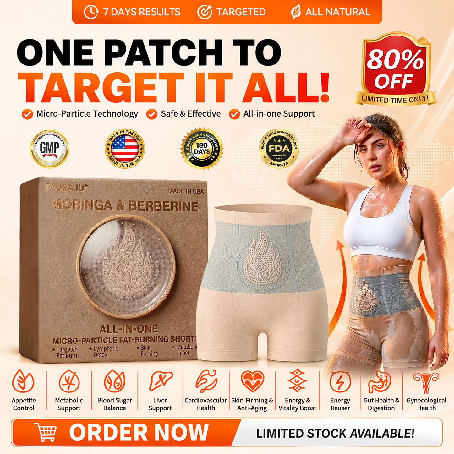 PAURAJU® 🧨30-Min All-in-One Micro-Particle Fat-Burning Shorts✅Ignites deep microcirculation to melt fat, flush toxins, and reverse metabolic aging.🚗